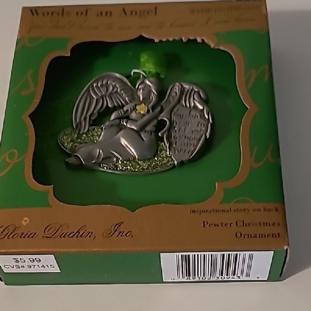 words of An Angel Christmas Ornament